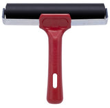 R5 Lino Roller 6" with EPDM rubber surface, ergonomic handle, and self-lubricating bearings for versatile printmaking.