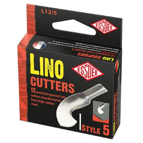 Lino Cutter No.5 with precision-ground blade for fine lines, ergonomic design for printmaking and detailed carving.