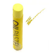 Pack of 6 vibrant yellow Gallery Oil Pastels, ideal for artists with creamy consistency for easy blending and painting.