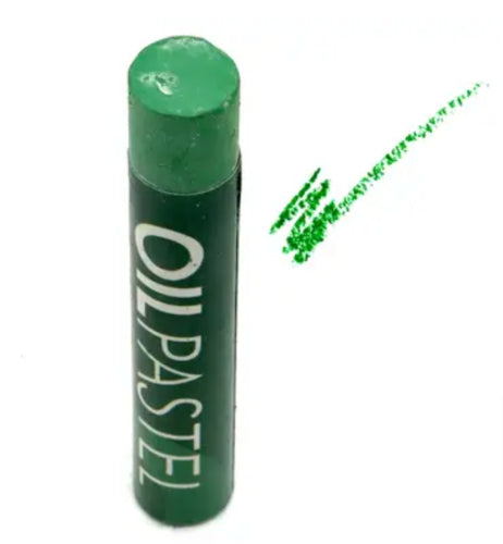 Gallery Oil Pastels in Grass Green (Pack of 6) for vibrant, blendable art, perfect for canvas and paper projects.