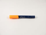 Dong-A Jet Stick Highlighter in vibrant orange, featuring a smooth ink flow and transparent housing for easy fluid monitoring.