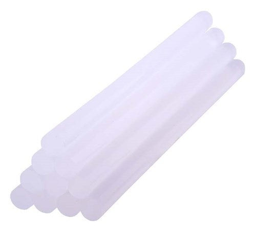 Large glue stick 11.2x200mm for crafting, dries clear, easy twist application, perfect for school and creative projects.