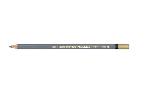 Slate Grey Mondeluz Aquarelle Pencil, perfect for versatile watercolour effects, featuring a comfortable hexagonal grip.