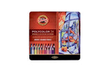 Vibrant 24-piece Polycolor colored pencil set for artists, offering smooth application and exceptional lightfastness.