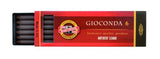 Premium Gioconda Drawing Chalk in Dark Sepia, ideal for sketching, shading, and enhancing artistic creations.