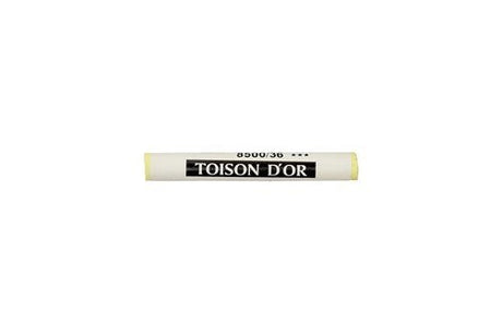 Bright Lemon Yellow soft pastel stick from Koh-I-Noor, perfect for vibrant blending in artwork and durable for extensive use.