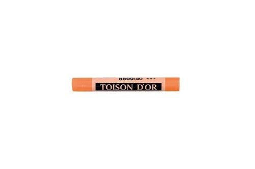 Vibrant Cadmium Orange Dark soft pastel stick, perfect for blending and layering in pastel artwork. Ideal for all artists.