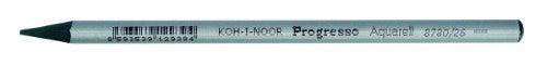 Progresso Aquarelle Pencils Green Dark pack of 12, featuring hexagonal barrels, vibrant pigmentation, and soft lead for easy blending.