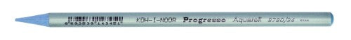 Progresso Aquarelle Pencils in Blue Grey, pack of 12, featuring hexagonal barrels for a comfortable grip and smooth blending.