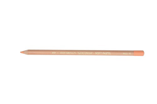 Light orange soft pastel chalk pencil, featuring 4.2mm lead, ideal for detailed art and vibrant color application.