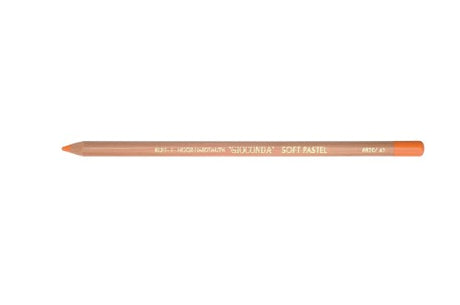 Soft Pastel Chalk Pencil in Dark Orange, featuring a 4.2mm lead for detailed, vibrant artwork on various surfaces.