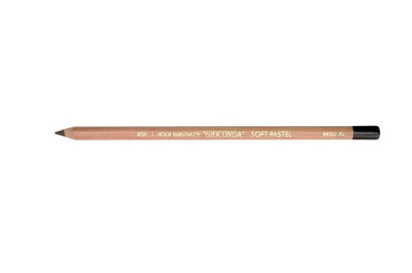 Soft Pastel Chalk Pencil in Van Dyke Brown, featuring 4.2mm lead for detailed drawing and vibrant, long-lasting color.