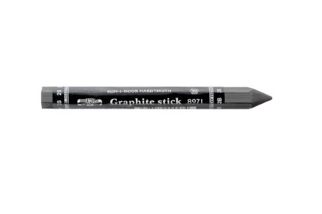 Hexagonal 2B graphite stick for artists, ideal for shading and blending on various surfaces, enhancing creative projects.