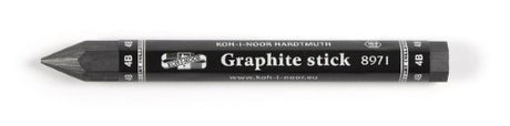 Hexagonal 4B graphite stick in 10mm, ideal for artists, offering smooth, consistent lines for sketching and shading on large surfaces.