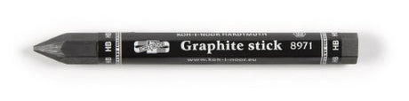 Hexagonal HB graphite stick, ideal for detailed sketches, shading, and versatile use on various surfaces.