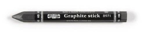 Hexagonal HB graphite stick, ideal for detailed sketches, shading, and versatile use on various surfaces.