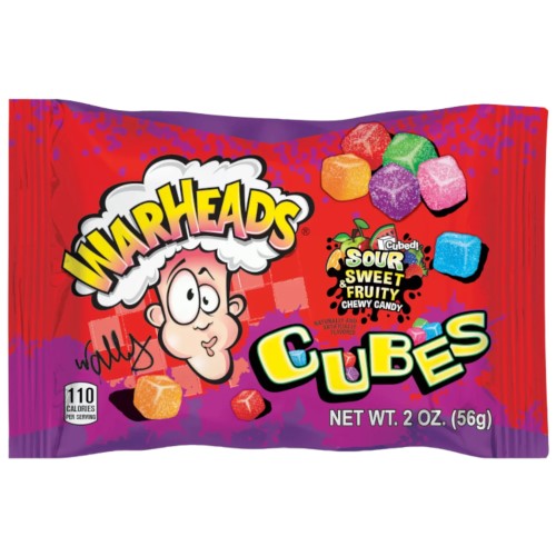 Warheads Sweet & Sour Cubes Bag 2oz 23909 ( 15 Pack )
