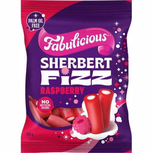 RJ’s Fabulicious Sherbert Fizz 200g ( 12 Pack )