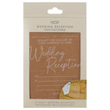 Rustic Romance Wedding Reception Invitations with kraft design and sage green envelopes, perfect for charming wedding themes.