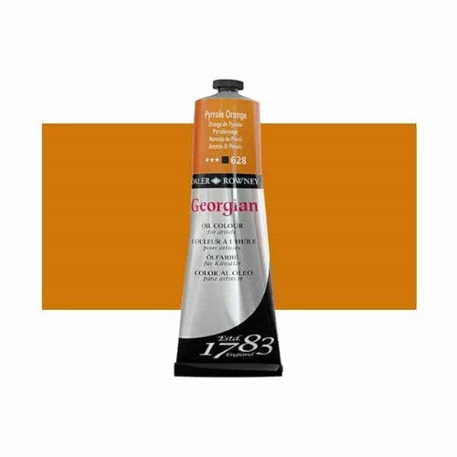 Artist Oil Paint - Rown Georg Oils 225ml Pyrrole Orange