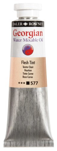 Rown Gwamo 37ml Flesh Tint oil paint, ideal for realistic skin tones in portrait art, water mixable, vibrant, and durable.