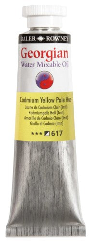 Rown Gwamo 37ml Cad Ylw Pale Hue oil paint, vibrant and water mixable for versatile, solvent-free artistry.