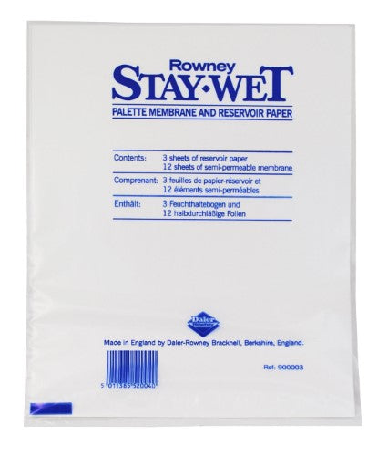 Csp1 Staywet Refill Lg keeps acrylic paints moist and workable, extending painting time and reducing waste for artists.