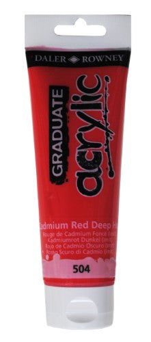 Acrylic Paint - D-R Graduate Acrylic 120ml Cad Red Deep