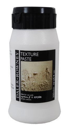 Dense Rown 500ml Texture Paste for artists, perfect for creating textured layers and vibrant effects on canvas.