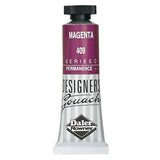 Vibrant 15ml magenta gouache paint, professional-grade, opaque finish, ideal for artists and designers.