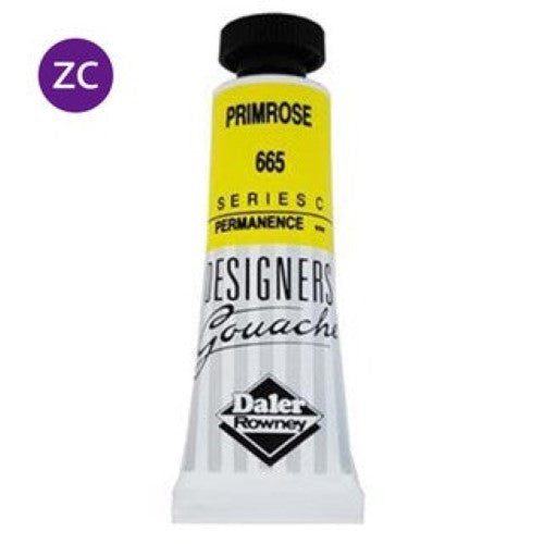 Rowney Gouache 15ml in Primrose offers vibrant, opaque color with excellent coverage, perfect for artists and designers.