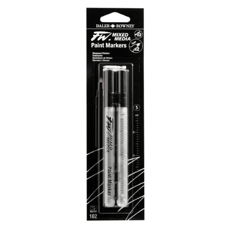 Daler Rowney FW Mixed Media Marker Set featuring hard point 1mm nibs for precise application of inks and liquid media.