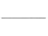 Stainless steel ruler measuring 40 inches, durable and lightweight for precise measurements in various projects.