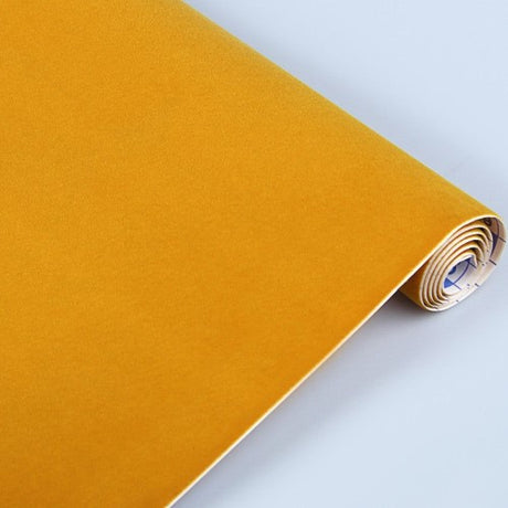 Luxurious Whisky velvet roll measuring 0.45m x 1m, featuring a smooth texture and permanent adhesive for versatile crafting.