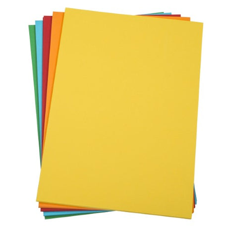 A3 160gsm bright paper pack featuring 125 vibrant sheets in five colors, ideal for school and business projects.