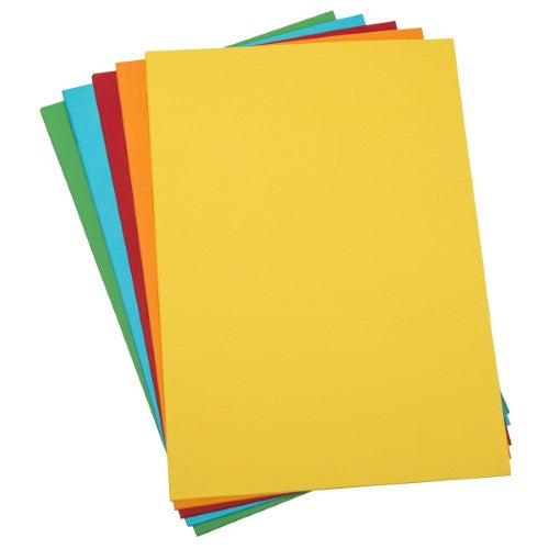 A3 bright paper pack with 100 sheets in five vibrant colors, perfect for printing and creative projects.