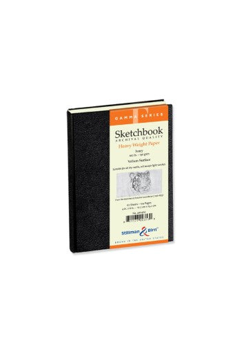 Premium 4x6" hardback sketch pad with 150gsm paper, perfect for artists using various media, featuring 62 durable sheets.