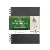 High-quality 270gsm spiral sketch pad, 6x8 inches, 25 sheets, perfect for various media and seamless sketching.