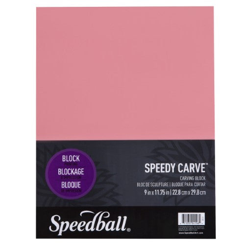 Speedball Speedy 9x11.75 Carve Block, ideal for effortless carving and precision in block printing projects.