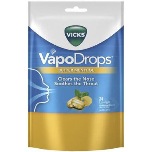Vicks Vapo Naturals Butter Menthol 70g 4-pack for soothing cough and sore throat relief with a gentle menthol formula.