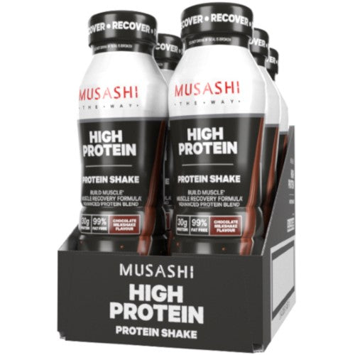 Musashi Protein Chocolate Milkshake 375ml ( 6 Pack )