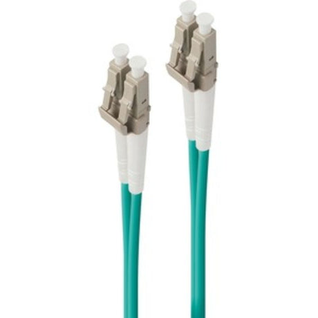 Alogic 1m LC-LC OM3 multi-mode duplex fibre cable for 10GbE networking with LSZH jacket and dual LC connectors.