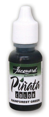 Vibrant Jacquard Piñata Alcohol Ink in Rainforest Green, perfect for versatile art projects on various hard surfaces.