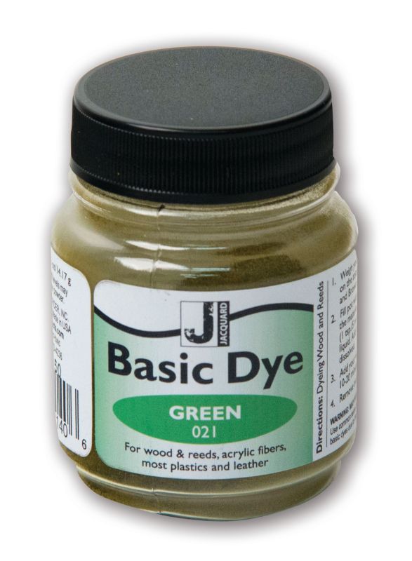 BASIC DYE in vibrant Jacquard Green, perfect for acrylics and versatile surfaces, ideal for crafting and cosplay projects.