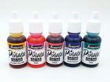 Vibrant Jacquard Piñata Señorita Magenta alcohol ink (14.79ml) ideal for versatile arts and crafts on various surfaces.