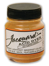 Vibrant Jacquard Pumpkin Orange 605 acid dye, 14.17g, perfect for colorfast textile creations on silk, wool, and other fibers.