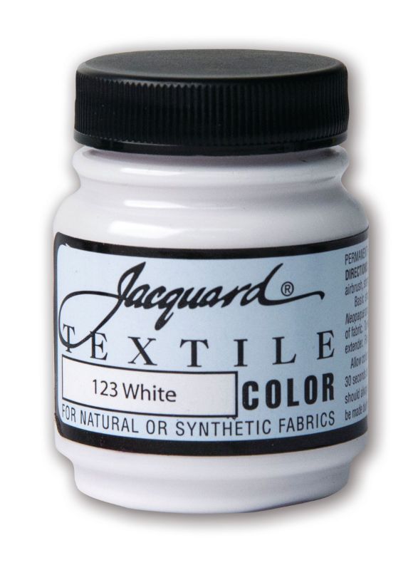Paint - JACQUARD TEXTILE COLOURS  WHITE 123 (66.54ml)