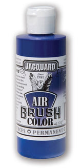 Jacquard Transparent Blue Airbrush Paint (118.29ml) for versatile, high-quality artistic applications on various surfaces.