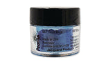 Jacquard True Blue 687 Pearl Ex Pigment in a 3g jar, perfect for adding vibrant pearlescent effects to various art mediums.