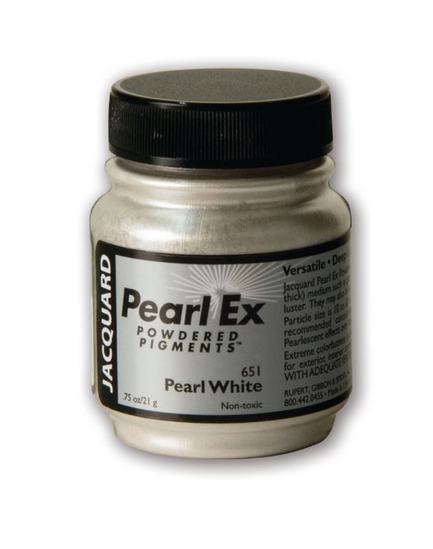 PEARL EX Powdered Pigment - JACQUARD PEARL WHITE 651 (21.26g)